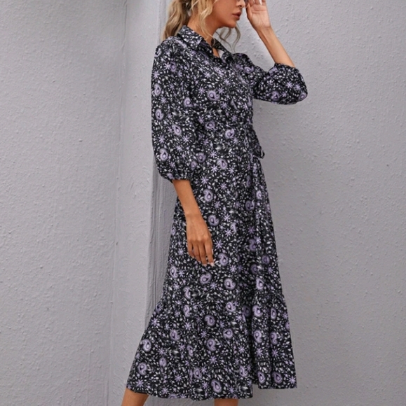 NEW Drawstring Shirt Dress - Picture 4 of 7